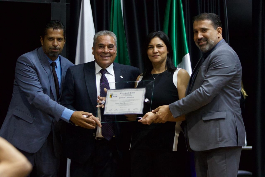 Vice-presidente da Liga de Desportos de Betim, Fabiana recebe t�tulo de Cidad� Honor�ria